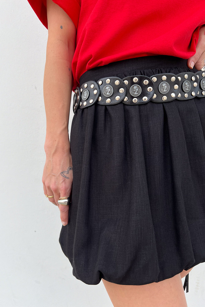 Mini Saia Balonê Preta Chloe - Mini Moni