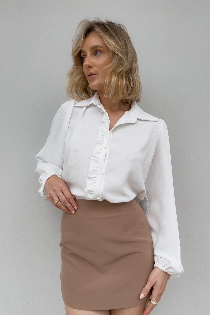 Camisa Branca Feminina Heloisa - Mini Moni