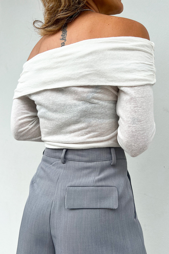 Blusa Ciganinha Ombro a Ombro Marina - Mini Moni