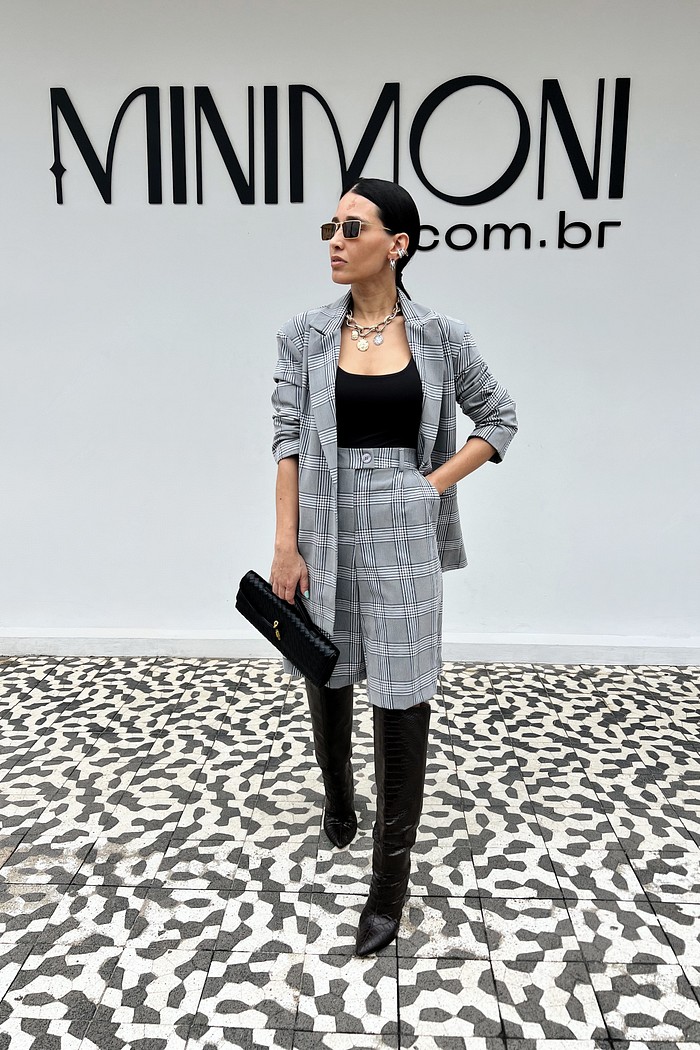 Max Blazer Xadrez Polly - MiniMoni