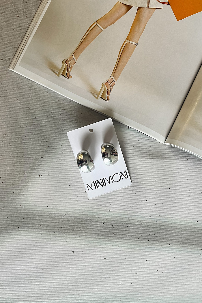 Brinco de Argola Prata Lulu - Mini Moni