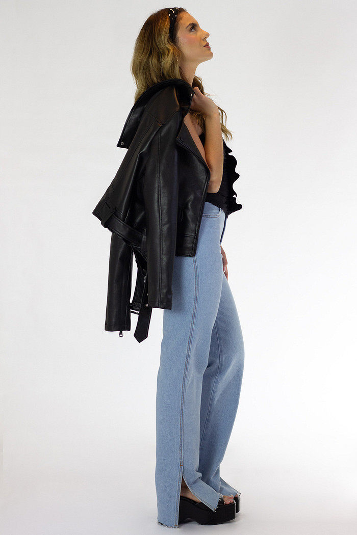 Calça Denim Media Pri - Mini Moni