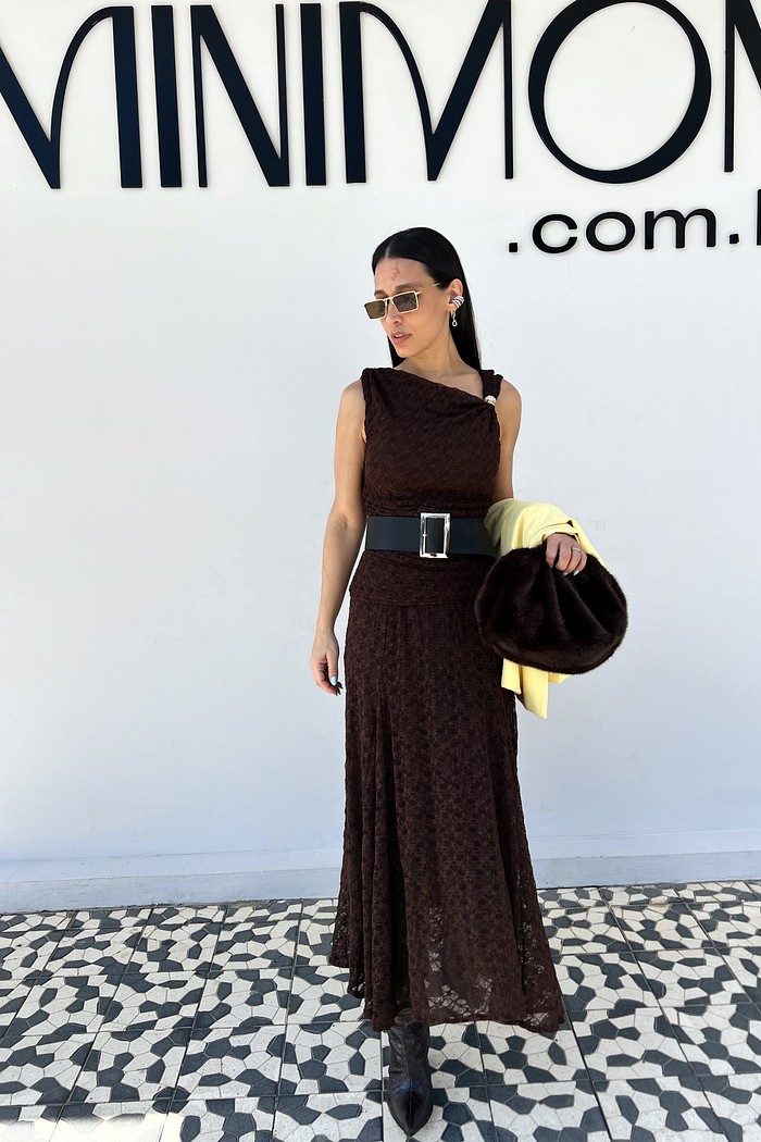 Saia De Renda Marrom Yasmine - MiniMoni