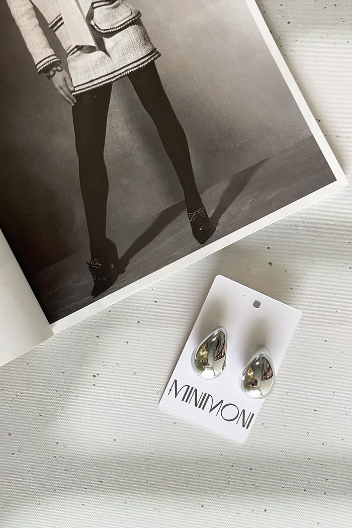 Brinco Bottega Prata - Mini Moni