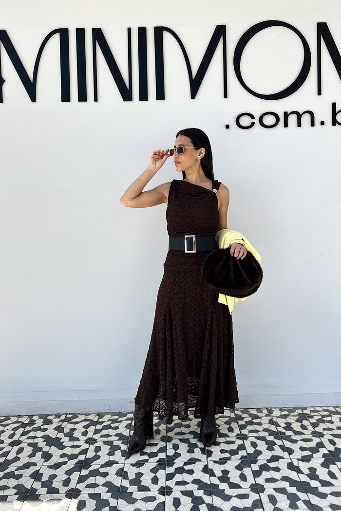 Saia De Renda Marrom Yasmine - MiniMoni