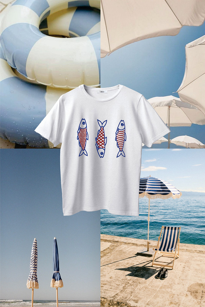 T-Shirt Três Sardinhas - MiniMoni