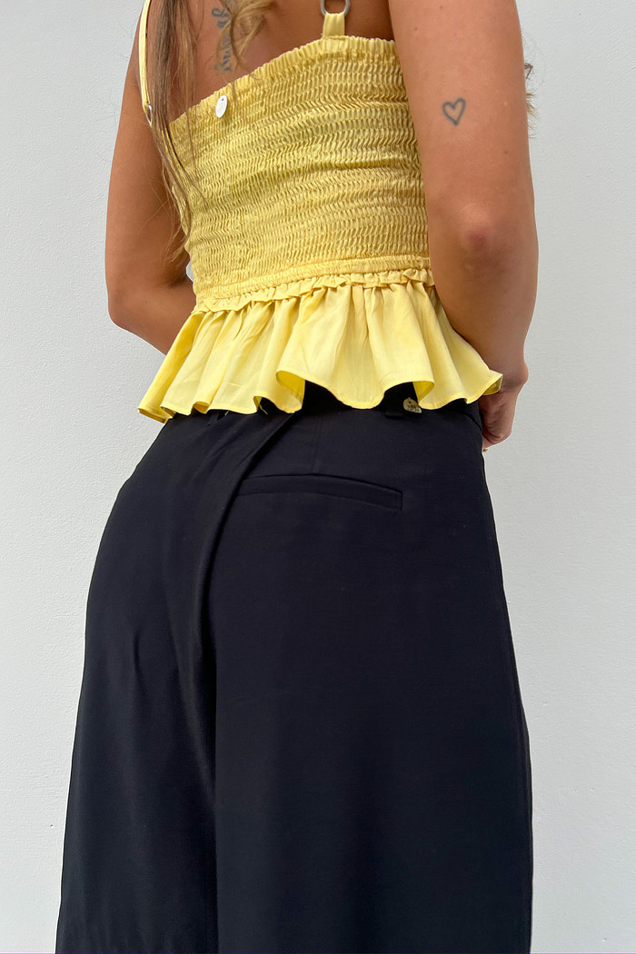 Calça Feminina Paracourt Pareo Preta - Mini Moni