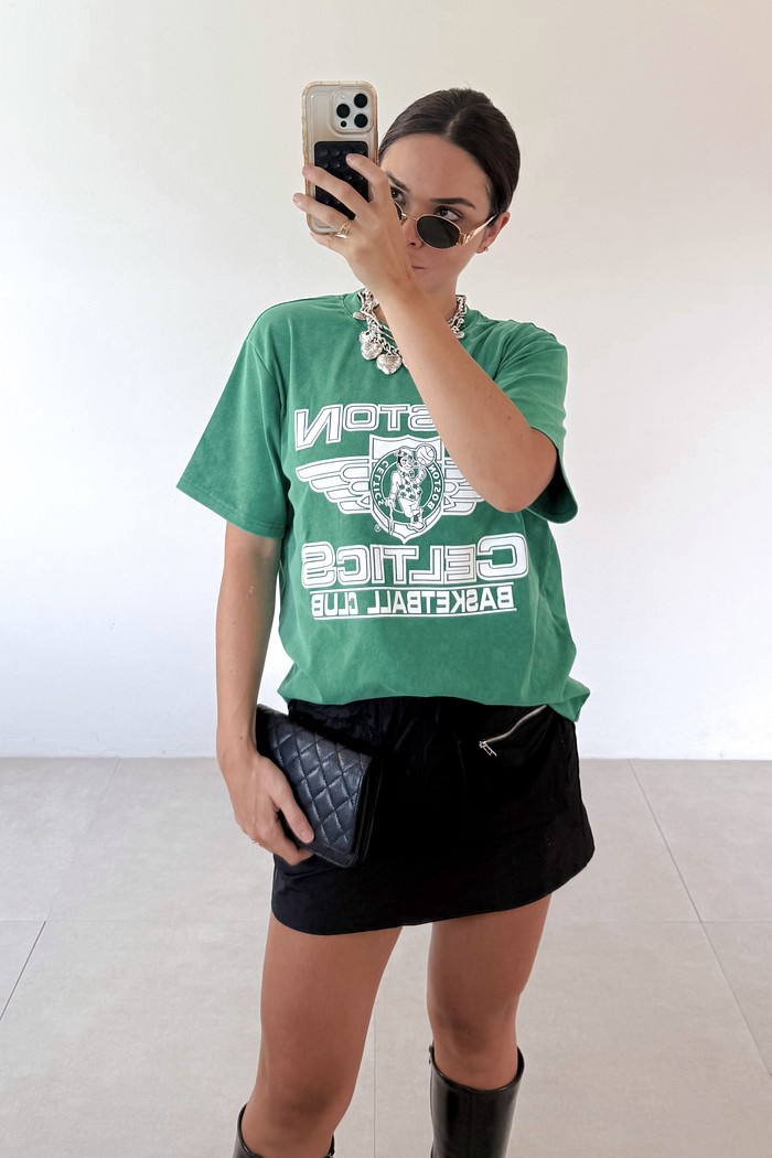 T-shirt Boston Verde Celtics - MiniMoni