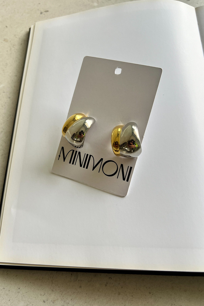 Brinco Misto Meia Argola - Mini Moni