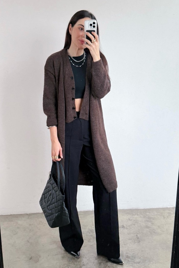 Calça de Alfaiataria Clarissa Preta - Mini Moni