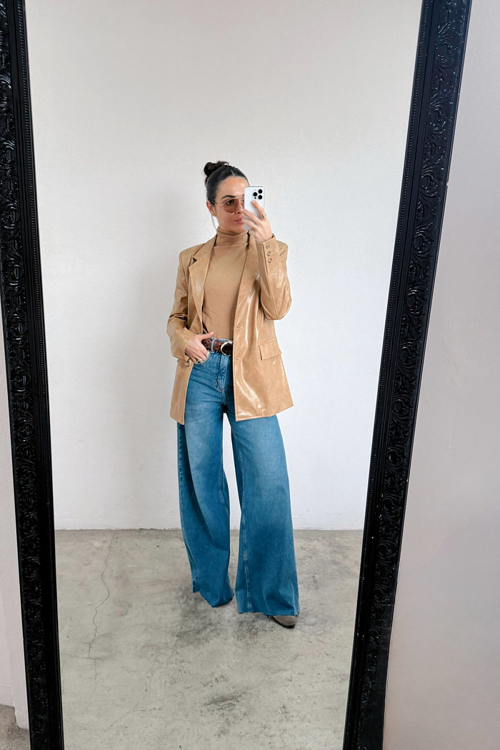 Calça Jeans Pantalona Helena – Mini Moni