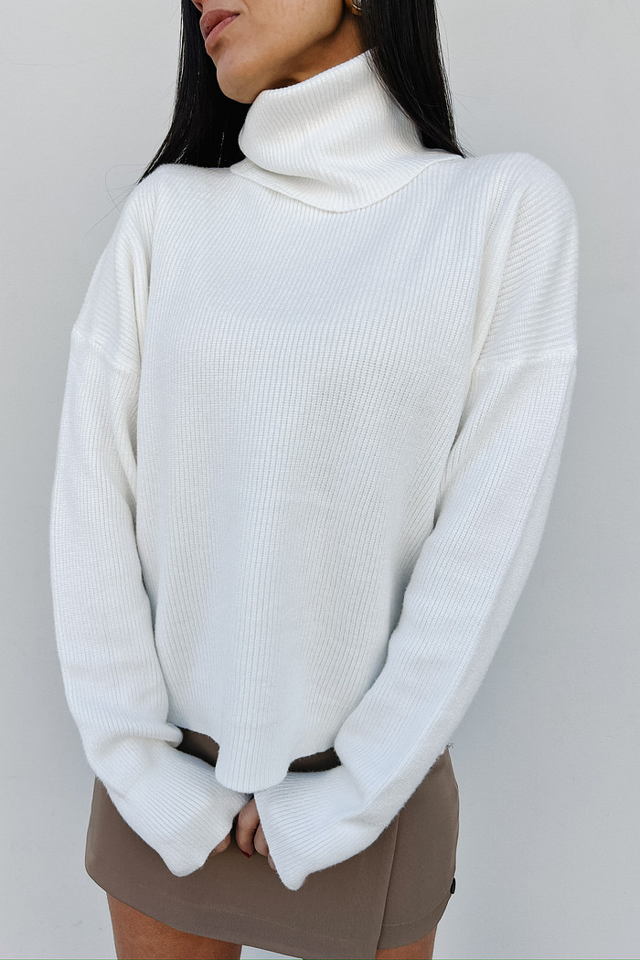 Maxi Tricô Lara Branco - Mini Moni