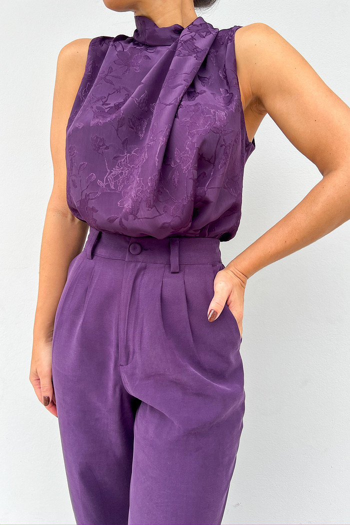 Blusa Regata Roxa Antonella - Mini Moni