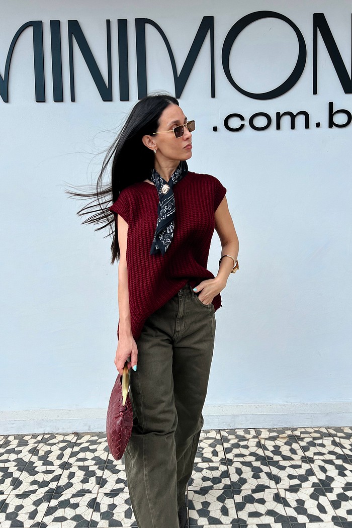 Colete Lã Malbec Gemma - MiniMoni