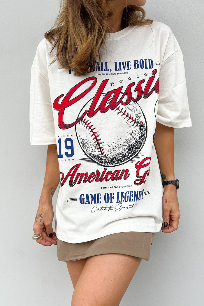T-shirt Feminina Baseball - Mini Moni
