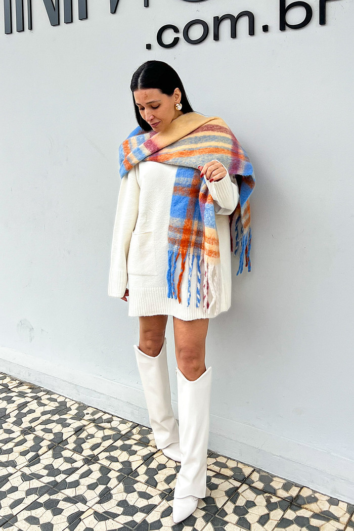Maxi Blusa Talita Off-White - Mini Moni