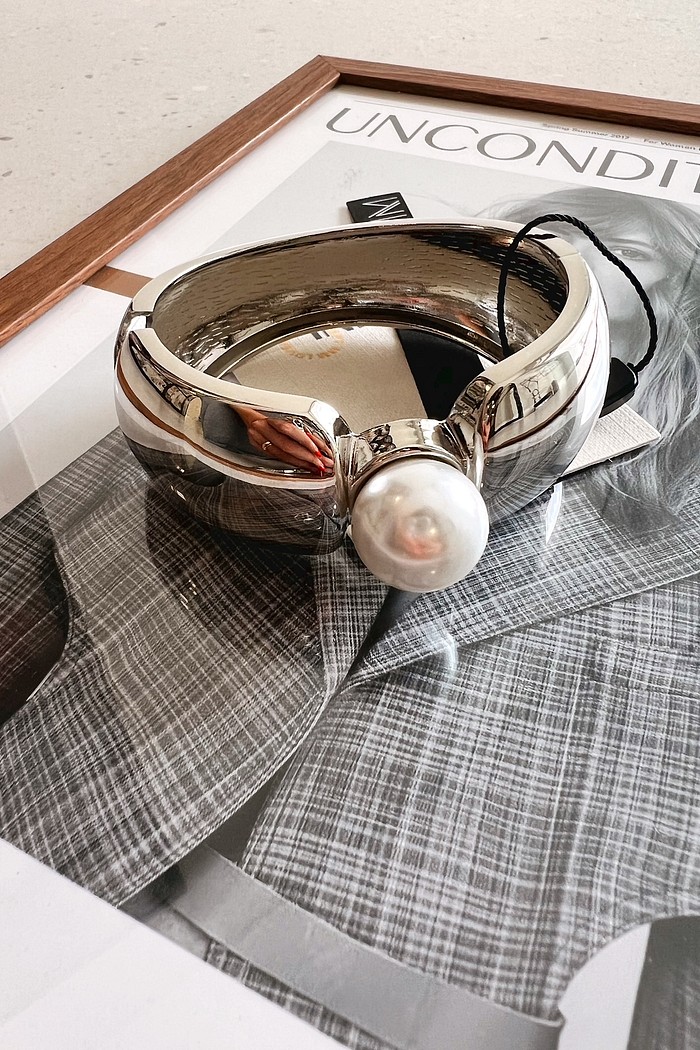 Bracelete Metal Pérola - Mini Moni