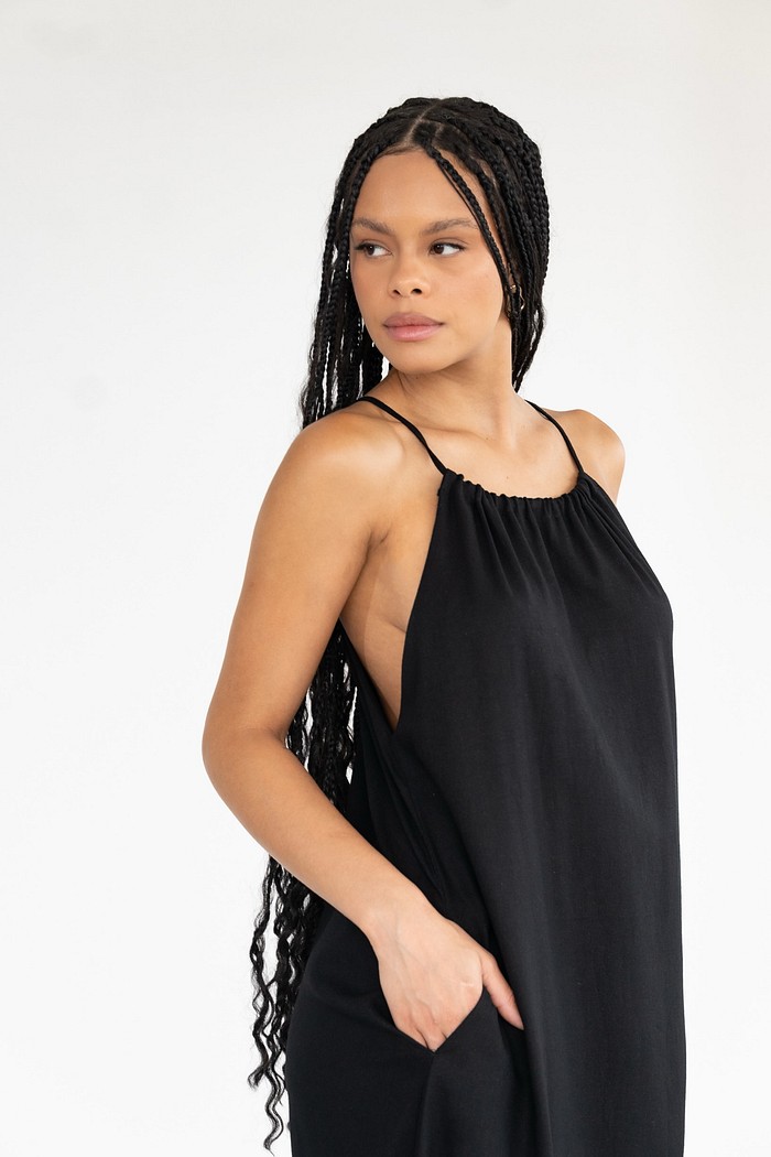 VESTIDO MIDI LINHO VITTA