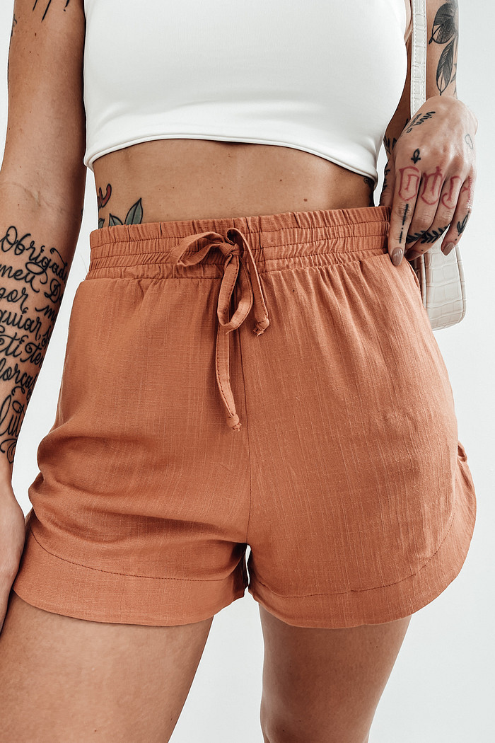 SHORT VISCOLINHO VANILLA CARAMELO LIGHT