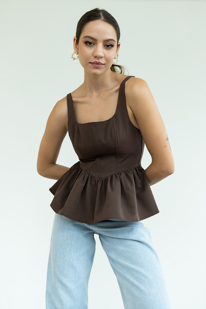 BLUSA PEPLUM CORSET