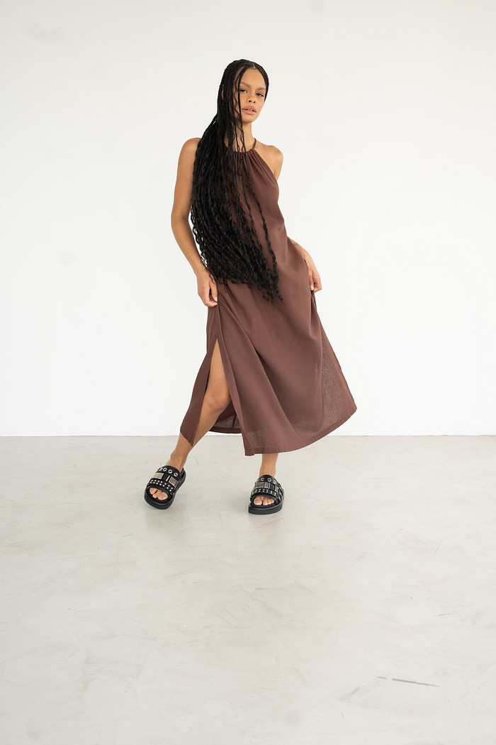 VESTIDO MIDI LINHO VITTA