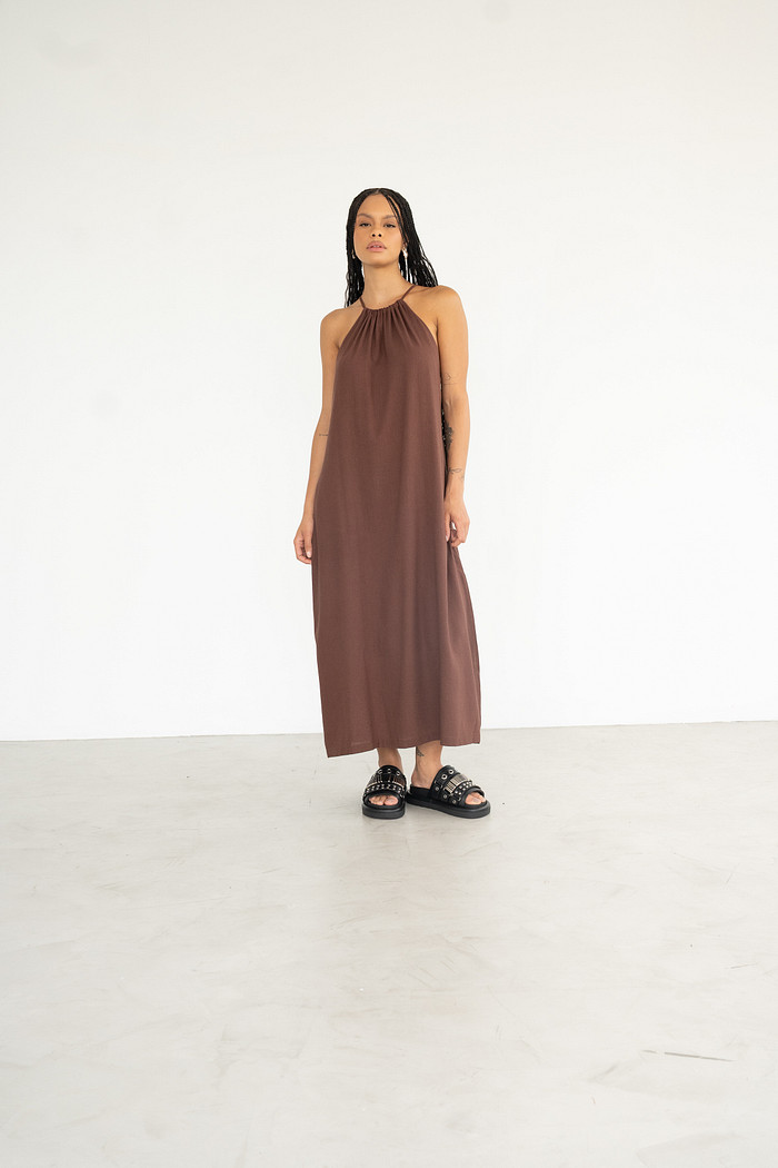 VESTIDO MIDI LINHO VITTA