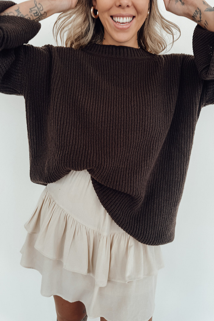 BLUSAO TRICOT OVERSIZED
