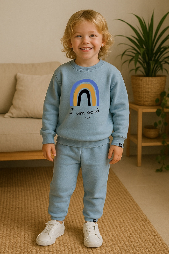 Blusão Infantil Felpado Azul Im Good