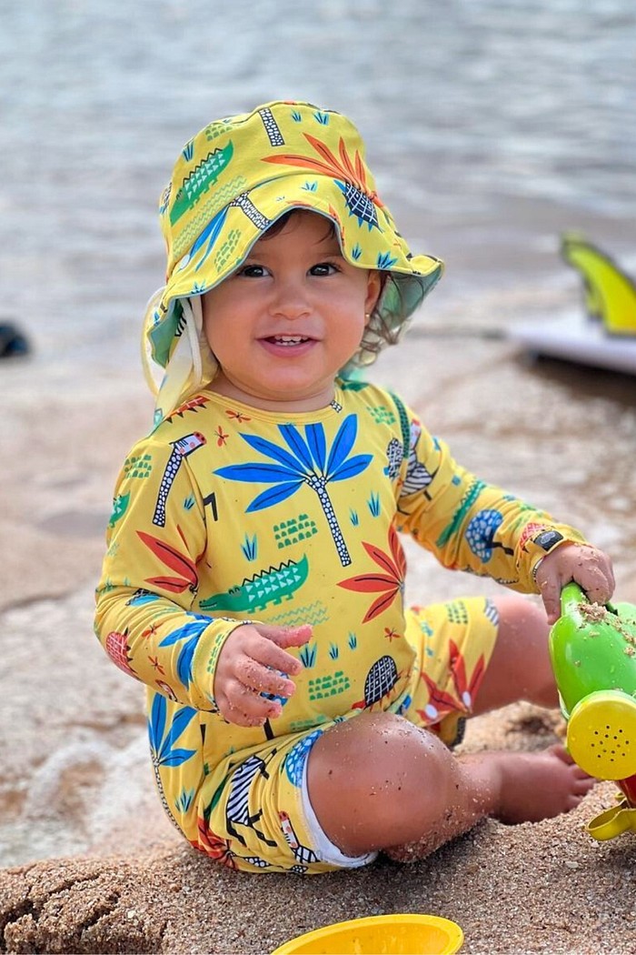roupa proteção UV50+ infantil roupa proteção solar bebe