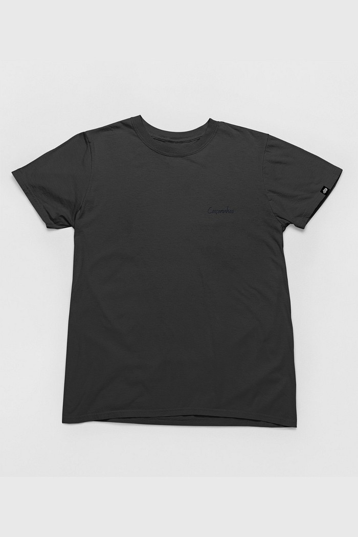 Camiseta Cotton Básica Toque macio e confortável Cinza Chumbo Promocional