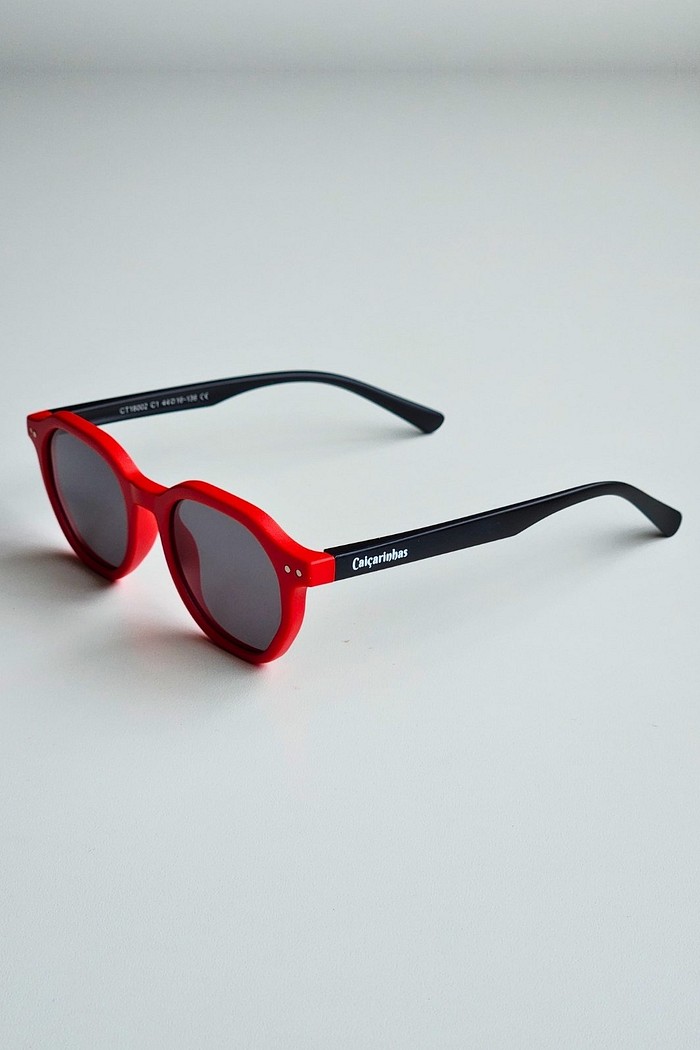 Óculos Infantil 0 a 6 anos Flexível com Proteção UV400 Vermelho Balneário Camboriú