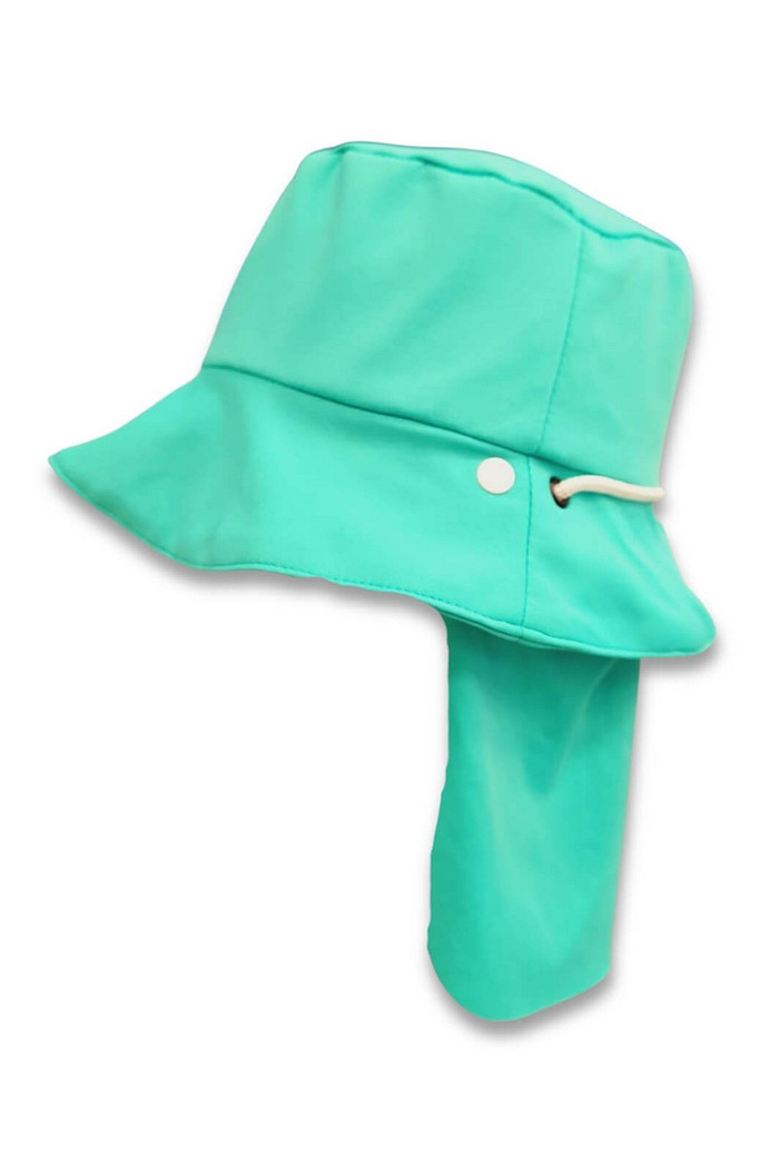 Chapéu infantil Proteção Solar UV 50+ Dupla Face Verde Bahamas Poliamida