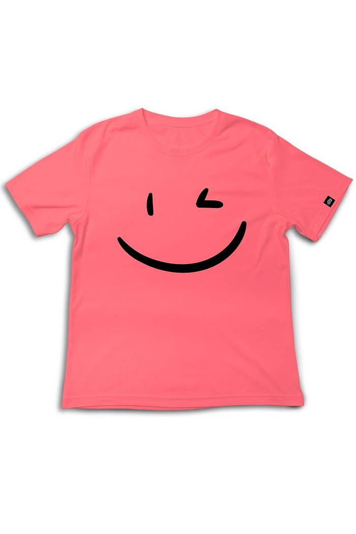 Camiseta Infantil Manga Curta algodão BCI Laranja Piscadela