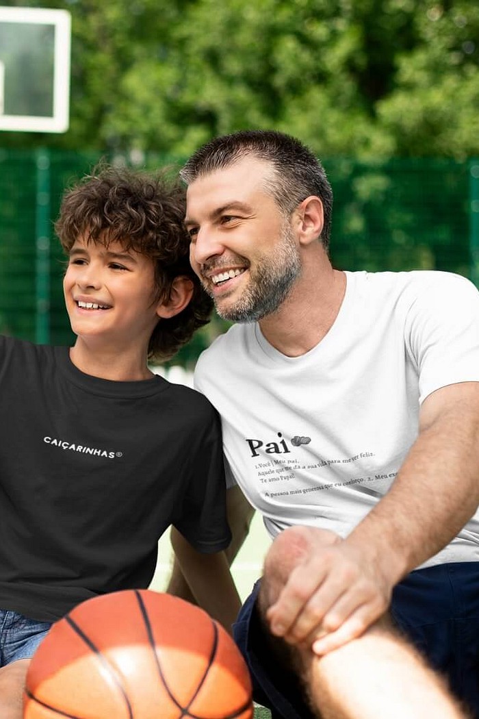 Camiseta Adulto Off White Dia dos Pais