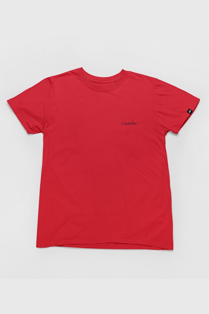 Camiseta Cotton Básica Toque macio e confortável Vermelha Promocional