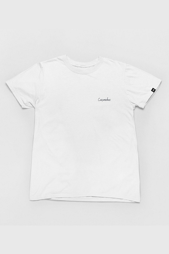 Camiseta Cotton Básica Toque macio e confortável Branca Promocional