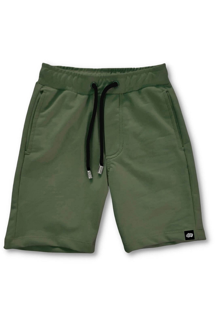 Bermuda Infantil de Moletinho com Bolso e Ajuste na Cintura Verde