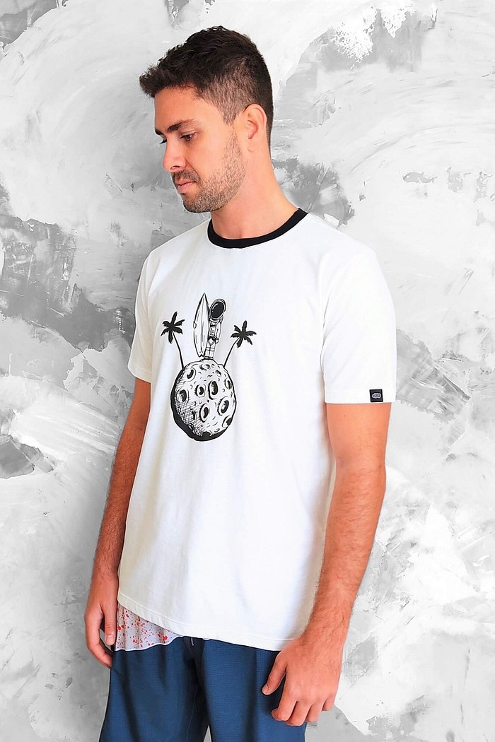Camiseta Adulto Manga Curta Branco Astro