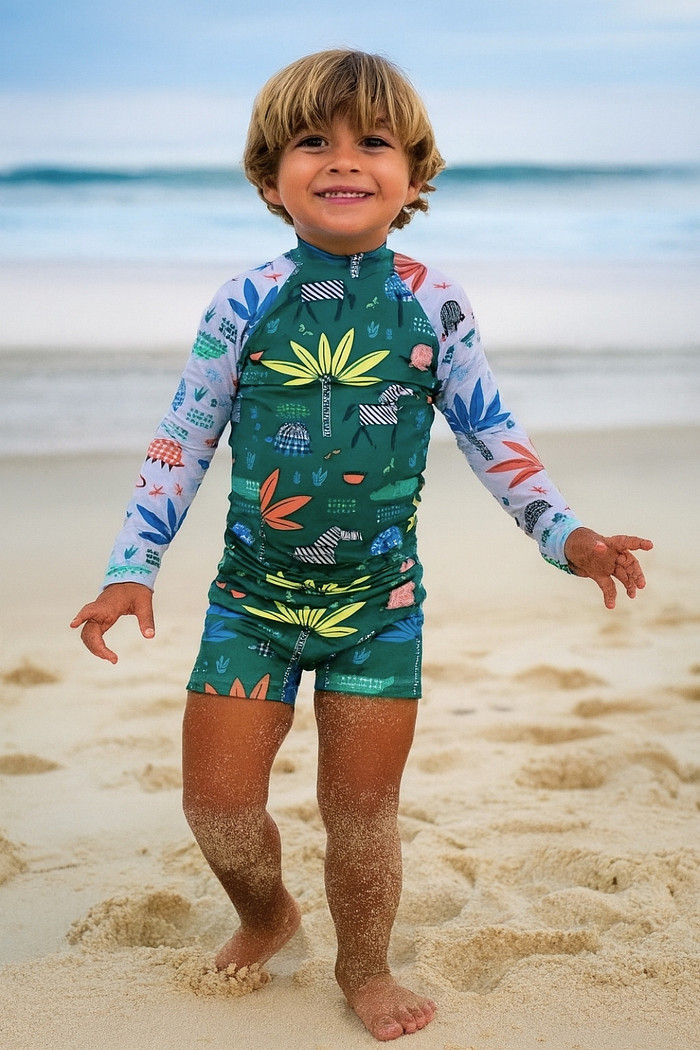 camiseta e sunga proteção solar