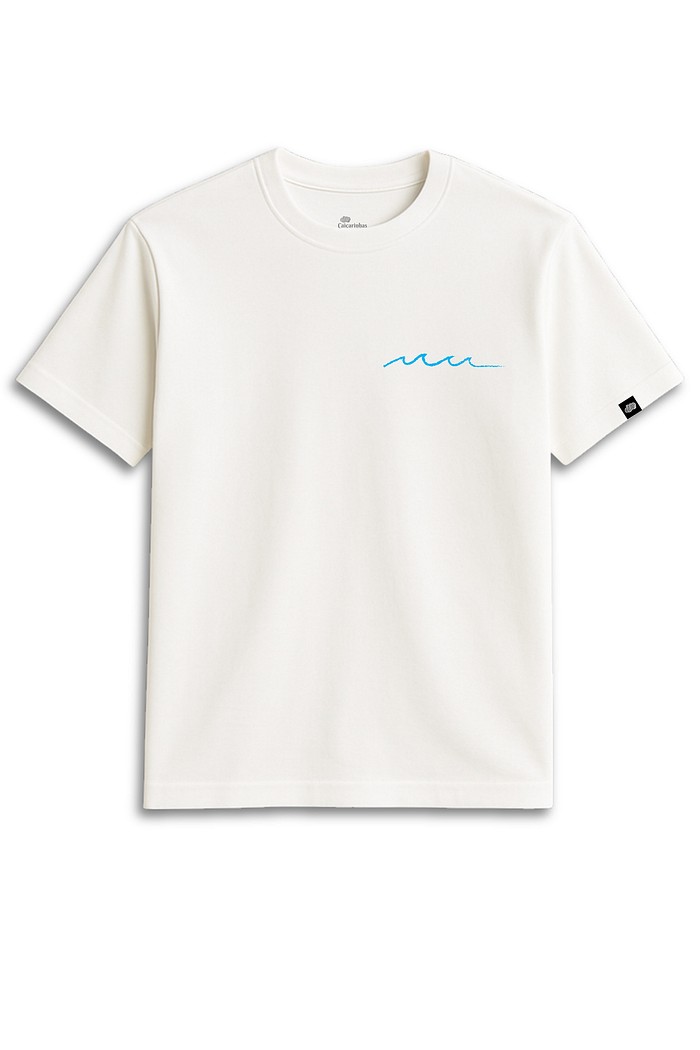 Camiseta Adulto Premium Off White Ondinhas