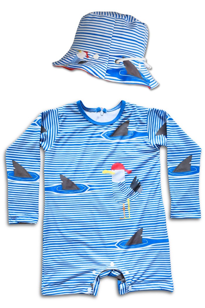 Kit Macacão e Chapéu Gaivota Danger