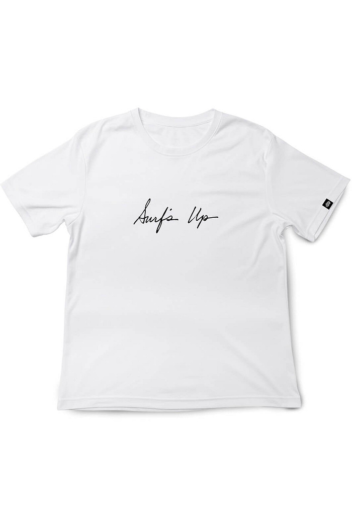 Camiseta Infantil Manga Curta Algodão BCI Branco Surfs UP