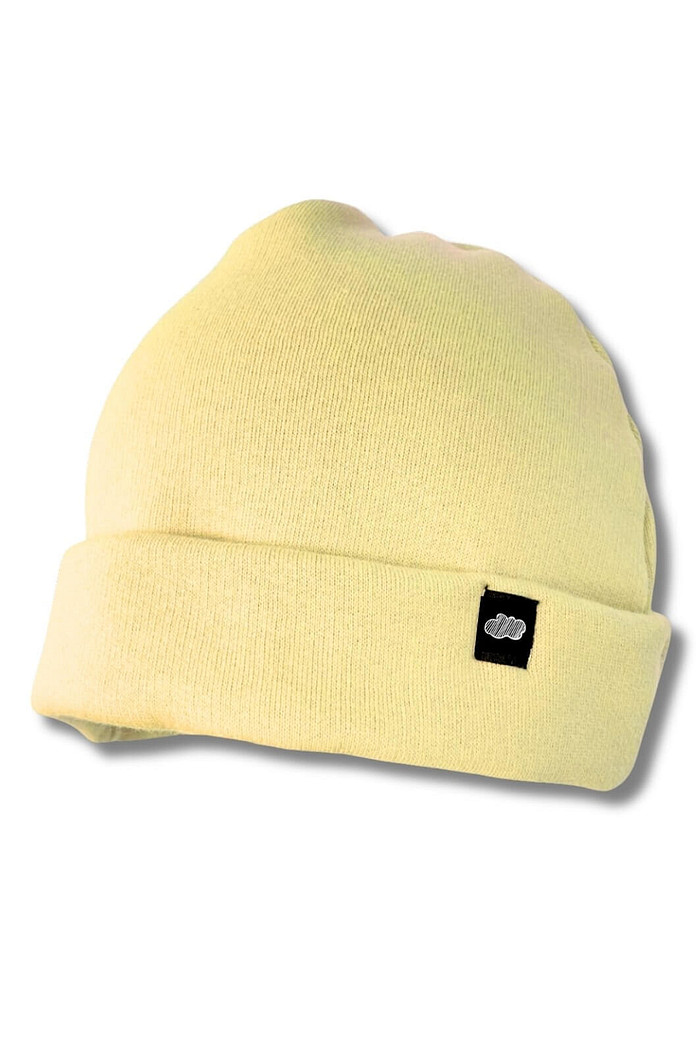 Touca Gorro Infantil Flanelada Moletom Amarela