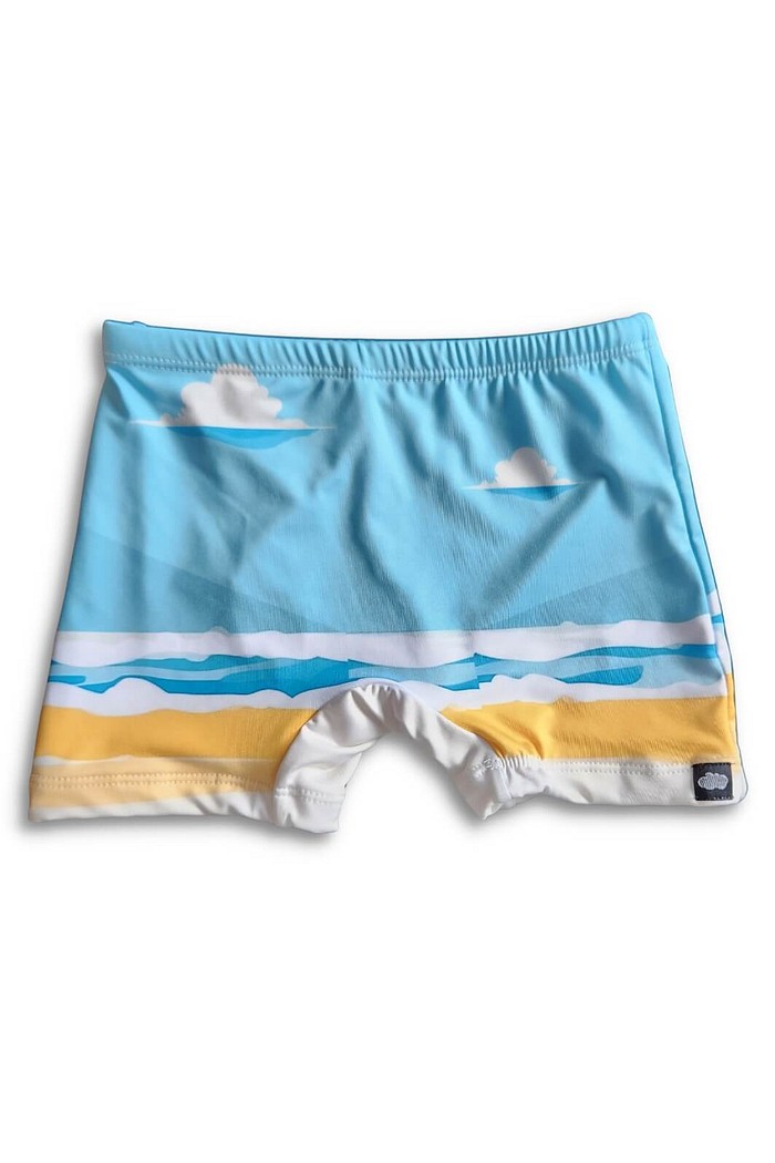 Sunga UV Praia Piscina UV 50+ Menino Confortável Azul Caiçarinhas Beach