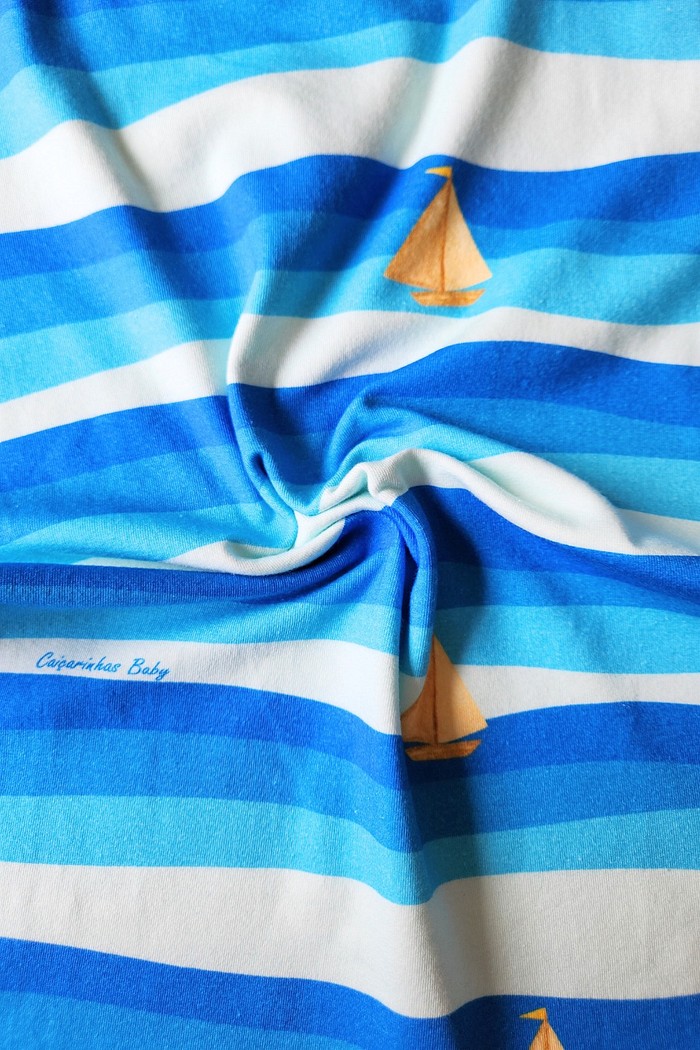 Camiseta Infantil Regata Algodão Sustentável Exclusiva Balanço do Mar
