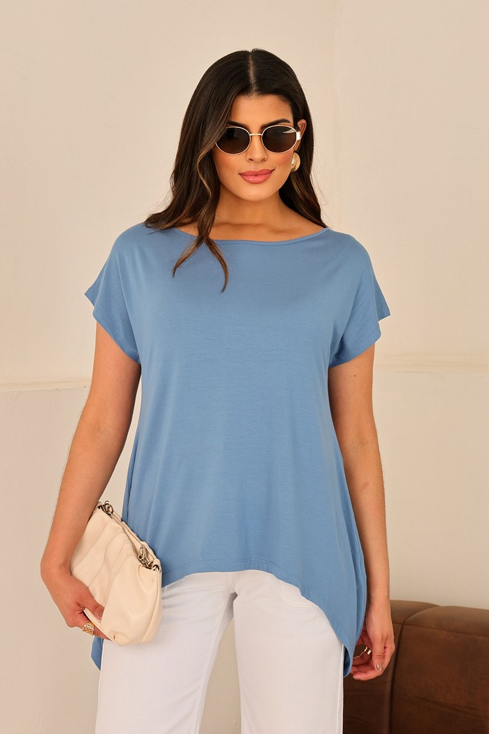 BLUSA PONTAS - AZUL