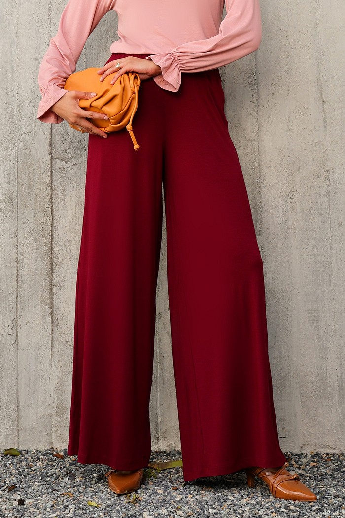 CALÇA PANTALONA - BORDÔ