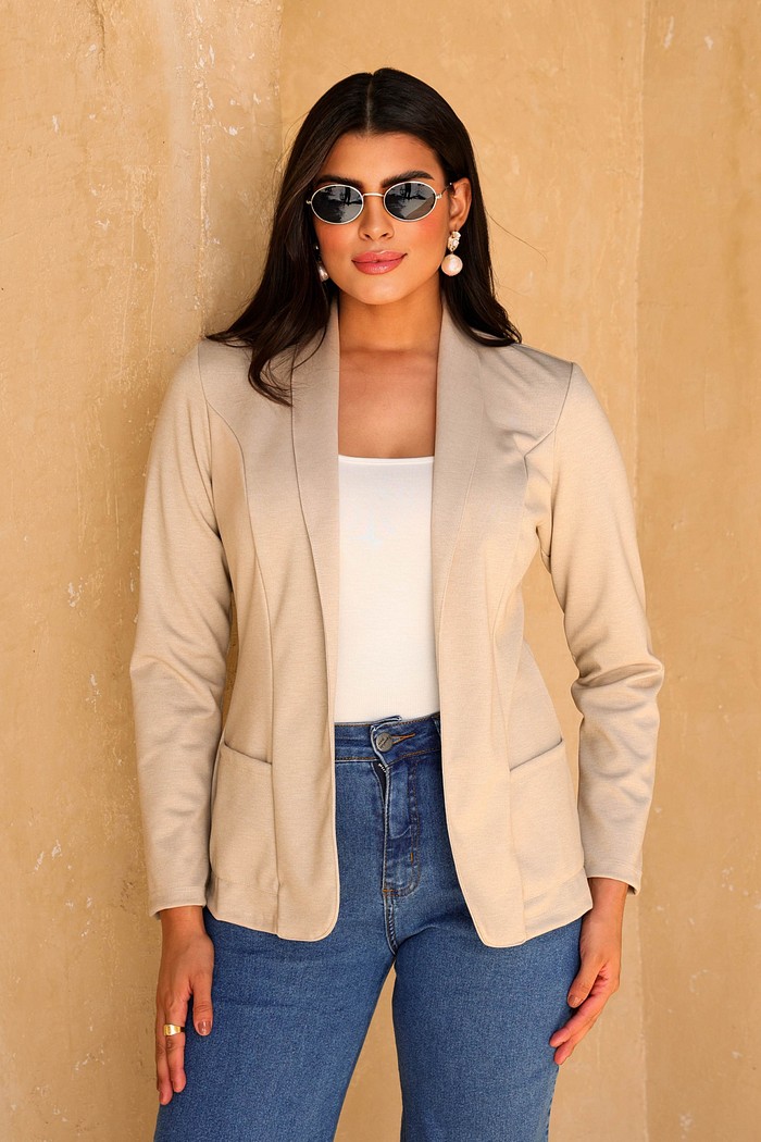 BLAZER MALHA URBAN - AREIA