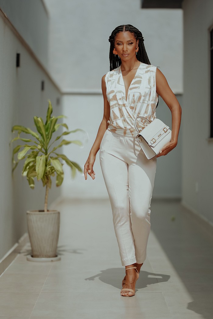 REGATA TRANSPASSADA - ESTAMPA BEGE