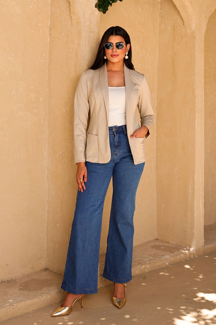 BLAZER MALHA URBAN - AREIA